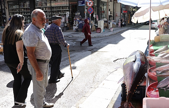 2 metrelik dev balık Elazığ'da tezgaha çıktı