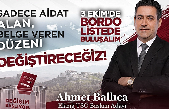 Ahmet Ballıca'dan 'bordo vizyon' mesajı: değişim başlıyor