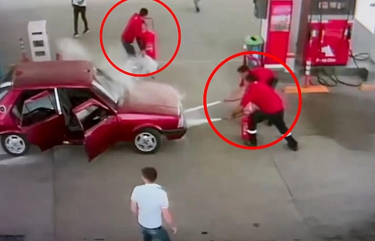 Akaryakıt İstasyonunda Facianın Eşiğinden Dönüldü