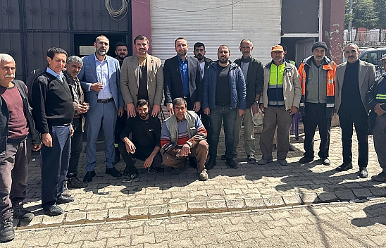 Alacakaya'da yaşanan bir ilkle işçiler çifte bayram yaşadı