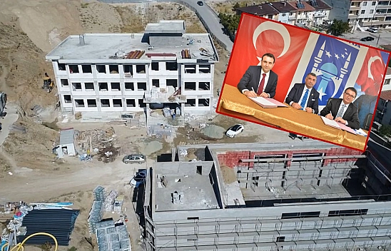 Ankara Ortaokulu Ve Spor Salonu'nda Çalışmalar Hızla Sürüyor