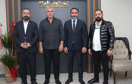 Başkan Adayı Duran ve İl Başkanı Özkan'dan Hakimiyet'e Ziyaret