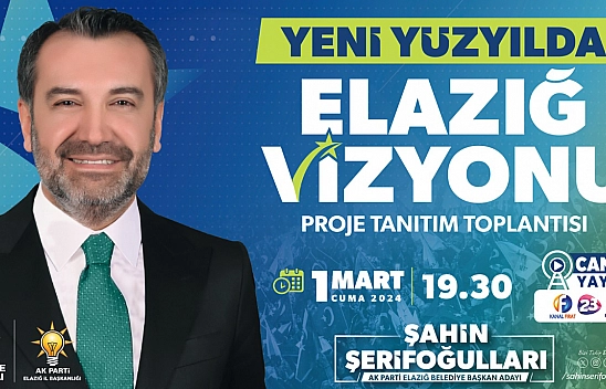 Başkan Şerifoğulları'nın Vizyon Projeleri,  Kamuoyuna Tanıtılacak