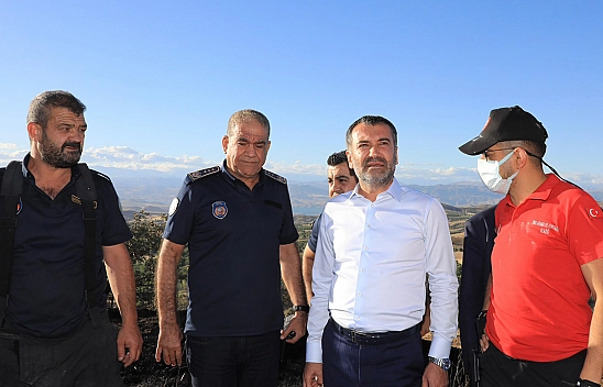 Başkan Şerifoğulları: Yangında Soğutma Çalışmalarımız Devam Ediyor