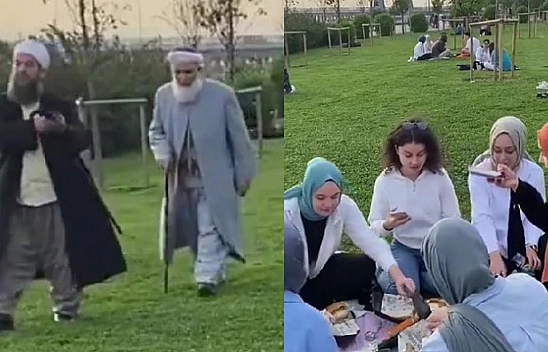 'Başörtülü Kadınları' Çarşafa Çağırdılar: Görüntüler Sosyal Medyada Gündem Oldu!