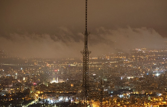 Beyaza bürünen Elazığ'ı bir de Harput'tan görün