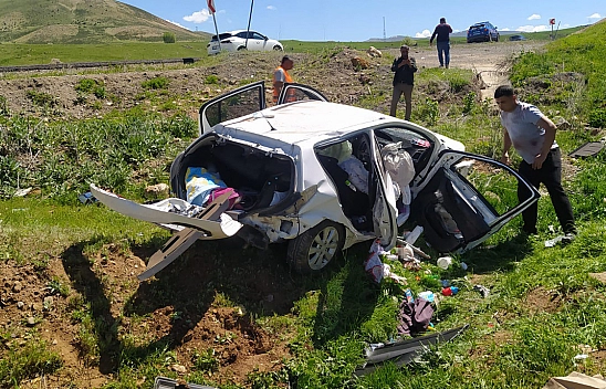 Bingöl'de trafik kazası: 1 Ölü, 2 yaralı