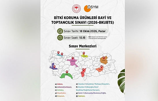 Bitki koruma ürünleri sınavı'nın tarihi belli oldu
