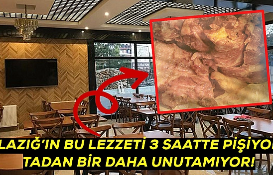 Bu lezzet Elazığ'da taş fırınlarda 3 saatte pişiyor! Sırrı herkesi şaşırtıyor