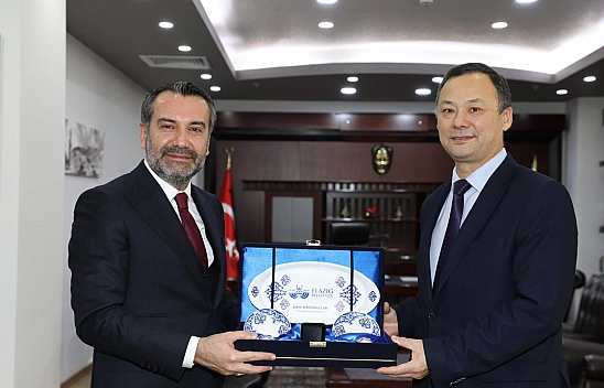 Büyükelçi Kazakbaev'den Başkan Şerifoğulları'na Ziyaret