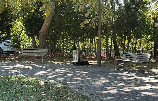 Cami parkındaki bankta şüpheli ölüm