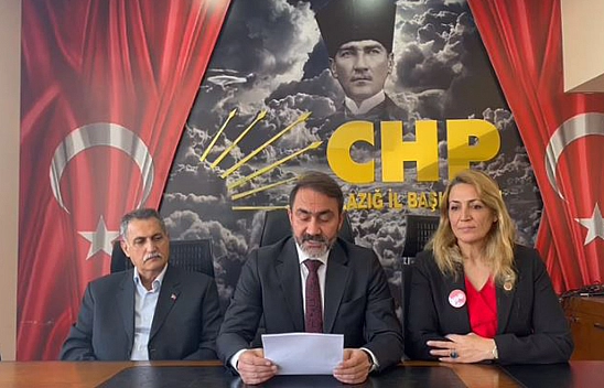 CHP Elazığ İl Başkanlığı'ndan Açıklama
