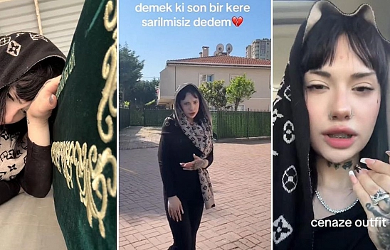 Dedesinin tabutunun başında video çeken TikToker tepki çekti