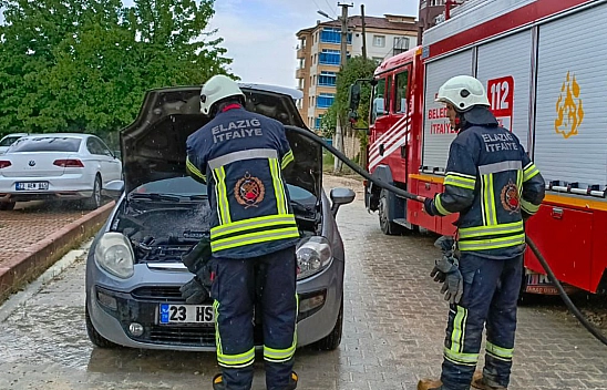 Doğukent'te Araç Yangını