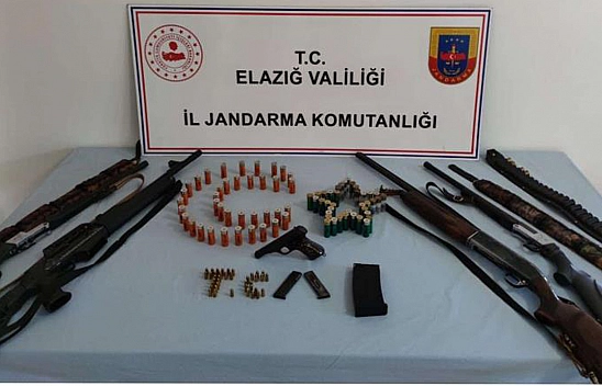 Elazığ'da 7 Adet Ruhsatsız Silah Ele Geçirildi