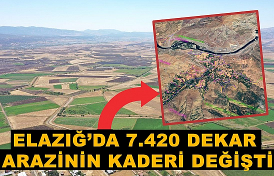 Elazığ'a hayırlı olsun! 7.420 dekar tarım arazisi bu projeyle suya kavuşacak