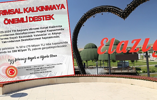 Elazığ'a Hayırlı Olsun!