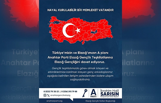 Elazığ Anahtar'dan gençlere çağrı