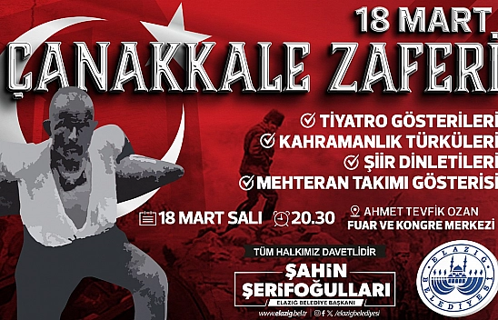 Elazığ Belediyesi, 18 Mart Çanakkale zaferi anma programı düzenleyecek