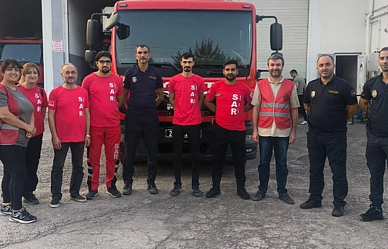 Elazığ Belediyesi İtfaiyesinden SAR ekibine destek eğitimi