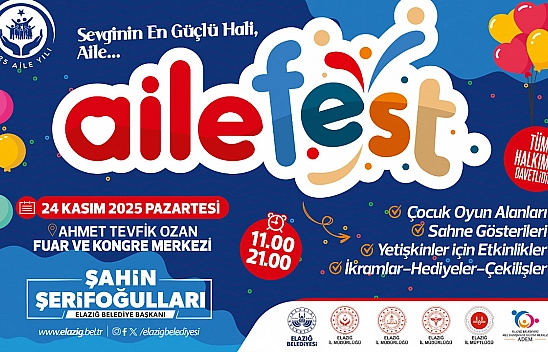 Elazığ Belediyesi'nden aile festivali