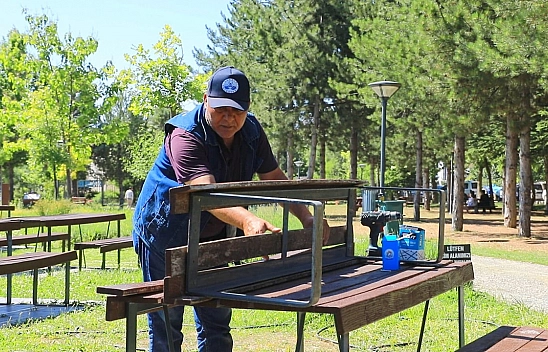 Elazığ Belediyesi'nden Millet Bahçesi'nde kapsamlı düzenleme çalışması