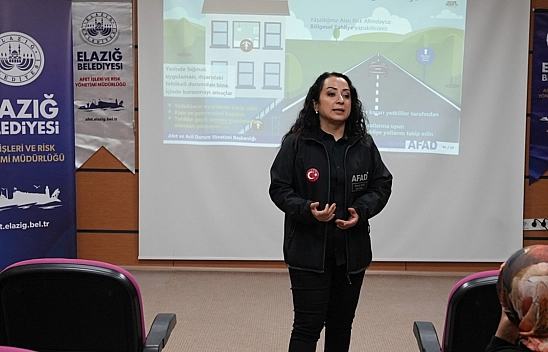 Elazığ Belediyesi'nden öğrencilere afet farkındalık eğitimi