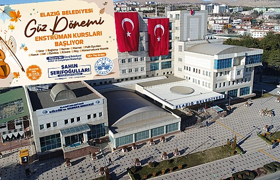 Elazığ Belediyesi'nin enstrüman kursları başlıyor