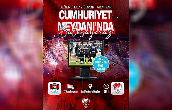 Elazığ Cumhuriyet Meydanı'nda Tek Yürek