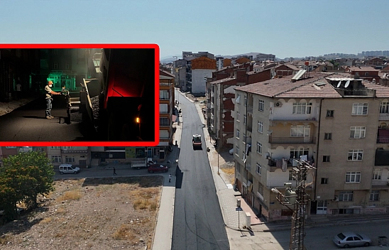 Elazığ'da 12 kilometrelik yol yenilendi