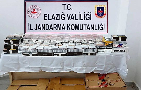 Elazığ'da 16 bin adet bandrolsüz sigara ele geçirildi