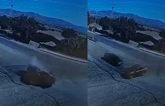 Elazığ'da 2 kişinin öldüğü kaza kamerada