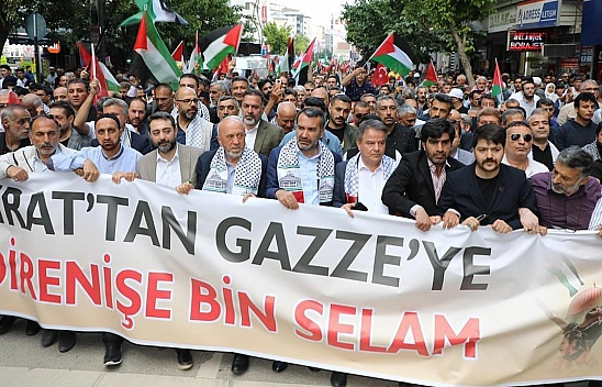 Elazığ'da 30 Bin Kişi Büyük Gazze Mitinginde Buluştu