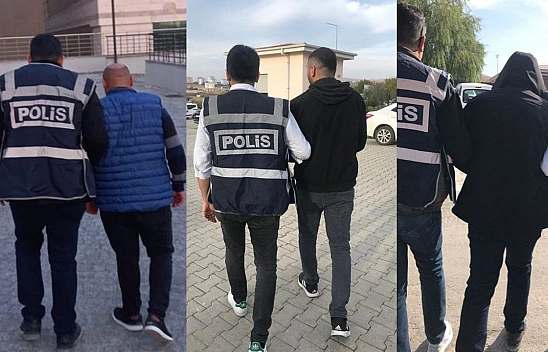 Elazığ'da 33 Yıl Kesinleşmiş Hapis Cezası Bulunan 3 Zanlı Tutuklandı