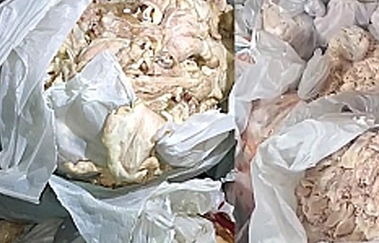 Elazığ'da 345 kilo bozulmuş tavuk ele geçirildi