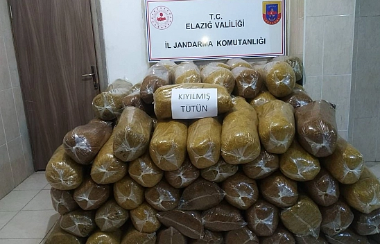 Elazığ'da 380 Kilo Kıyılmış Tütün Ele Geçirildi