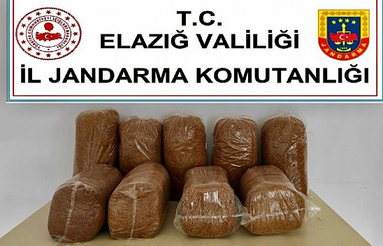 Elazığ'da 45 Kilo Kaçak Tütün Ele Geçirildi