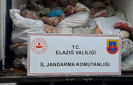 Elazığ'da 5 ton kaçak et yakalandı