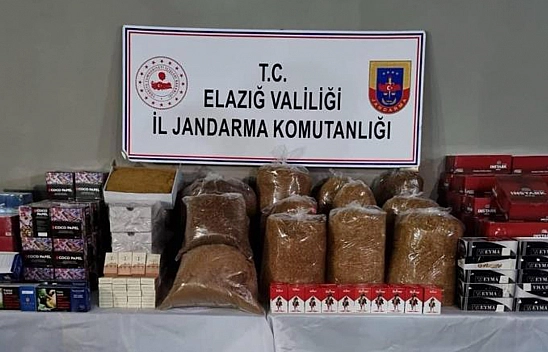 Elazığ'da 66 Kilo Kaçak Tütün Ele Geçirildi
