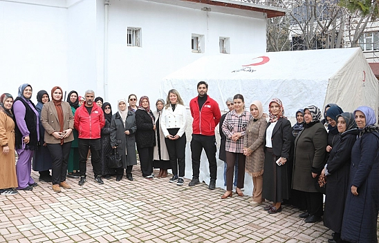 Elazığ'da afete karşı güçlü adım: Kadınlara uygulamalı eğitim