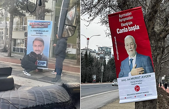 Elazığ'da Ağaçlara Siyasi Eziyet