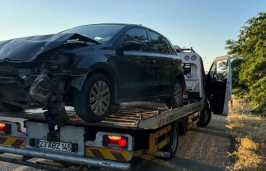 Elazığ'da araç takla attı: 1 Yaralı
