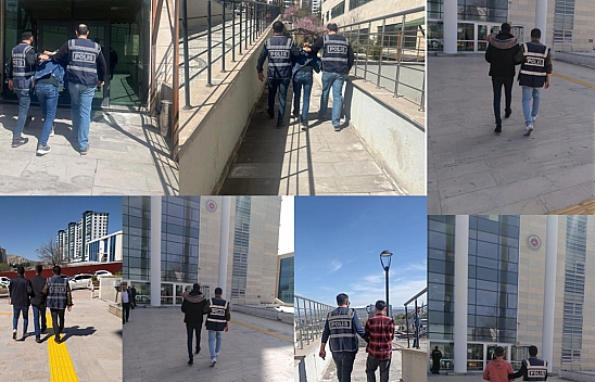 Elazığ'da Aranan 18 Şahıs Tutuklandı