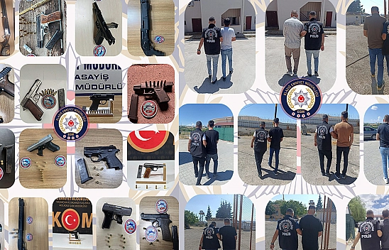 Elazığ'da aranan 90 şahıs yakalandı, 36 ruhsatsız silah ele geçirildi