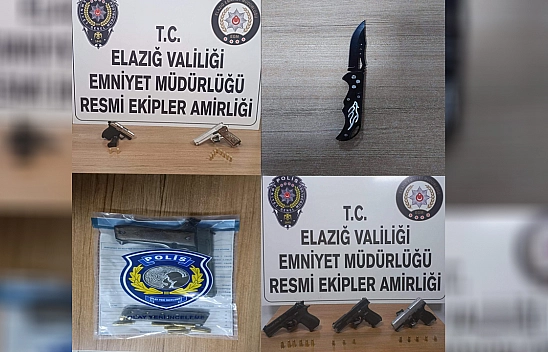 Elazığ'da Asayiş Uygulaması 32 Şahıs Hakkında İşlem Yapıldı