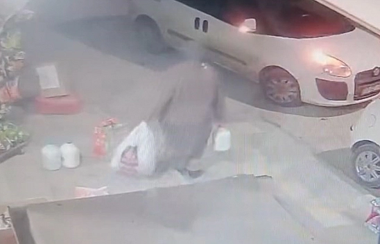 Elazığ'da ayran hırsızlığı kameraya yansıdı