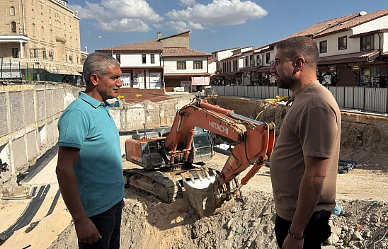 Elazığ'da Bakırcılar Çarşısı projesinde çalışmalar sürüyor