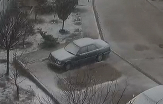 Elazığ'da beklenen kar yağışı başladı