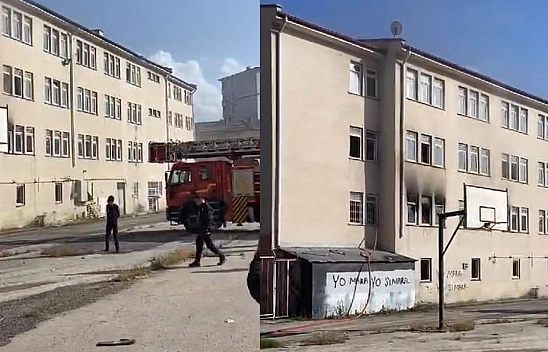 Elazığ'da Binada Yangın Çıktı