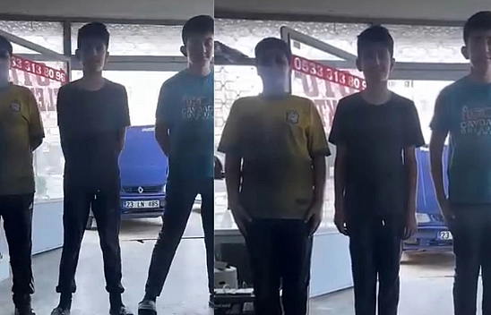 Elazığ'da bir sanayide 'çıraklık yemini' töreni